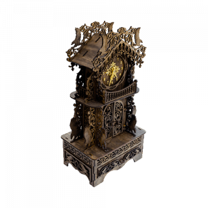 Деревянные настольные часы "Каштан"